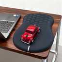 Road Mouse Pad for Car Mouse with Wrist Rest, Ergonomic Mousepad for Wrist Pain Relief with Wrist Support, 12L x 8W inches