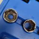 Yuesstloo 15pcs Universal Ratcheting Serpentine Belt Tool Set, Serpentine Belt Removal Installation Tensioner Kit with Ratcheting Wrench, Crowfoot Wrenches, Socket Adapters, 6-Point Sockets, Blue Case