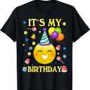 Funny Tee It's My Birthday Funny Cute Women Men Boy Girl T-Shirt XL