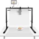 NEEWER Overhead Camera Mount Rig for Top Down Shots, Heavy Duty Steel Tabletop Mount Stand Multi Device Platform for Flat Lay Photography Lighting Cooking Drawing Crafts, For Desks3.3'/1m Long, ST100