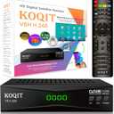 Koqit V5H H.265 Free To Air FTA Satellite Receiver DVB-S2 Satellite TV Receiver HEVC DVB S2 Galaxy 19 Receivers Sat DVB Finder Meecast Biss PVU YouTube TV Decoder DVB2IP Box