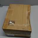 Glass Carafe with Bamboo Lid, Square 35 Oz Beverage Dispensers Carafe, Mimosa Bar Supplies, Clear Glass Pitcher with Name Labels for Iced Tea, Coffee, Juice(Set of 2)