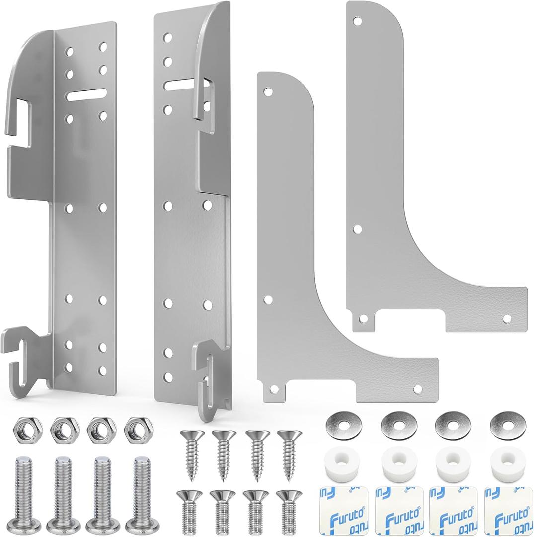5WB-DMKIT Door Mount Kit Compatible with Rev-A-Shelf 5WB1 5WB2 5CW2 Series Basket RV Shelf Door Mount Kit for Kitchen Base Cabinet Organizer