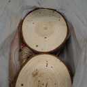 Fuyit Natural Wood Slices 20 Pcs 3.5-4 Inches Craft Wood Kit Unfinished Predrilled with Hole Wooden Circles Tree Slices for Arts and Crafts Christmas Ornaments DIY Crafts