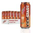 Mountain Dew Kickstart, Orange Citrus, 92mg Caffeine, Vitamins B & C, 80 Calories, 5% Juice, 16 Fl Oz (Pack of 12) Best Buy 11/11/25