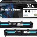 32A Imaging Drum Black Extra High-Yield 2-Pack | 32A CF232A Imaging Drum Replacement for HP 32A Drum Unit CF232A Compatible with Laser Pro M203dn M203dw MFP M227fdn M227sdn M227fdw Printer | CF232A