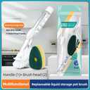 Dish Brush with Soap Dispenser with 2 PCS Brush Refills & Handle,Soap Dispensing Dish BrushesDish Soap Brush, Dish Wand with Soap Dispenser for Dishes, Pans, Sink, Pots