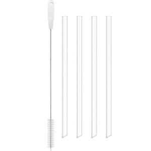 4 Pack Reusable Straws for Owala Water Bottle 24/32oz | 40oz, Food Grade & BPA Free，Dishwasher Safe， for Owala Straw Replacement(Clear, 24/32oz)