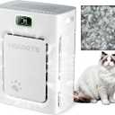 Pet Air Purifier for Home Large Room 2500 sq ft, H13 HEPA Washable Double-Sided Filter,Air Cleaner for Pet Hair Dander Odor Allergies Pollutant Smoke Dust,PM2.5 Air Quality Monitor,Auto Mode,P358 Grey