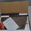 sthmec Side Table, Small Round End Table with Storage Shelf for Small Space, 2Tier Bedside Table Sofa Couch Table, Round Accent Table Nigh stands for Living Room, Bedroom, Rustic Brown