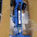 ELECOSMOS Kids Electric Scooter for Age 4-9, Light Up 3-Wheeled Scooter with Big LED Wheels, Wide Flashing Deck, Adjustable Height (Blue)