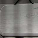 NutriChef Food Vacuum Sealer Machine - Automatic Air Sealing System for Dry & Moist Foods, LED Touch Controls, Includes Vacuum Bags, Hose & Wine Stopper, High Suction Power, 14"x6"x3", Silver