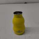 Kids Water Bottle with Straw & Handle, 12 oz, Yellow - Eco Friendly Toddler Cups with Straws - Easy Sip Metal Water Bottle for Kids - Cute Stainless Steel Water Bottles for Children - Leak Proof Lid
