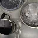 Ganiza Food Processor, 2-Speed Food Chopper Meat Grinder with 8 Cup Stainless Steel & 8 Cup Glass Bowls, Upgraded Button & Smart Overheat Protection Light - Includes Clean Brush, 2 Sets of Blades (Silver)