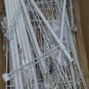 JS HANGER Wire Shelving Unit with Wheels, 5-Tier Heavy Duty Height Adjustable Rolling Metal Shelves for Storage, 550 lbs Capacity, 23.23''W X 13.4''D X 71''H, White