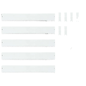 Landscape Edging Kit,6 PCS 40" L x 8" H Galvanized Bendable Metal Garden Edging for Lawn Yard, Coated Bendable Metal Strips, No-Dig Hammer-in Edging Border w/Clips,Champagne (8In, 20 FT)