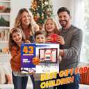 Indoor Basketball Hoop Pro for Kids, Over The Door Basketball Hoop Indoor with LED Light/Scoreboard/4 Balls- Upgraded Anti-Impact Backboard, Basketball Toys Gifts for 6 7 8 9 10 11 12 Year Old Boys