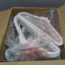 HOUSE DAY 11 Inch Velvet Baby Hangers 50 Pack White, Premium Kids Hangers for Children, Infant & Toddler Clothes, Durable Non Slip Small Baby Felt Hanger for Closet, Ideal for Everyday Use