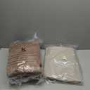 Geniospin Brown Queen Comforter Set - 7 Pieces Comforter Queen Size, Solid Bedding Set for All Season, Textured Bed in a Bag with Sheets