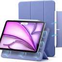 ESR for iPad Air 13 Inch Case M3/M2 (2025/2024), iPad Pro 12.9 6th/5th/4th Gen, Powerful Magnetic Attachment, Slim Trifold Stand Case, Supports Pencil Pro & Pencil (USB-C), Rebound Series, Lavender