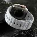 Wepro Sport Bands for Apple Watch Ultra 2 Ultra Ultra 3 Band 49mm 11 10 46mm 45mm 44mm 42mm for Men, Waterproof Soft Silicone Rugged Ocean Breathable Strap for iWatch Series 9 8 7 6 5 4 3 2 1 SE (White)