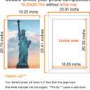 SESEAT 19.25x26.75 Picture Frame Puzzle Black, Poster Frames for Wall Hanging, 19.25 x 26.75 Large Frames with Acrylic Protection, 1 Pack