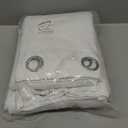 NICETOWN Full Shading Curtains 90 inches Long 2 Panels Set for Windows, Super Heavy-Duty Black Lined Blackout Curtains for Bedroom, Privacy Assured Window Treatment (White, Pack of 2, 52 inches W)