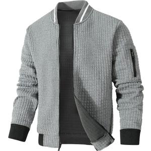 SAVKOOV Mens Lightweight Jacket Casual Bomber Jacket Varsity Coat 3XL
