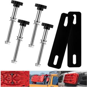 Mi hogar Traction Board mounting kit, Easy-to-Install Recovery Board Mount, Safety Traction Board Mount, Universal Recovery Board Mounting Kit Fit for All 4.72"~6.69"（12~17cm） Hole Spacing