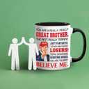 Brother Gifts From Sister - Fathers Day, Birthday, Christmas Gift Ideas - Brother Ceramic Mug 11Oz