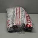 King Christmas Bedding Christmas Deer Bedding Sets Reindeer Quilt Holiday Christmas Bedspread Blanket Coverlet Comforter Set for Winter Snowflakes Lantern Pattern (96"x108") (Red White)