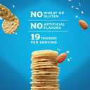 Blue Diamond Almonds Nut-Thins Gluten Free Cracker Crisps, Hint Of Sea Salt, Family Size, Sea Salt, 7.7 oz (Pack of 1) (EXP 02/01/26)