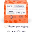 Size 3 Eco-Friendly Diapers (9-20 lbs) Totally Chlorine Free (TCF),Hypoallergenic, Soft Organic Cotton, Sustainable, up to 12 Hours Leak Protection, Allergy UK,26 Count (Pack of 3) (78 Baby Diapers)
