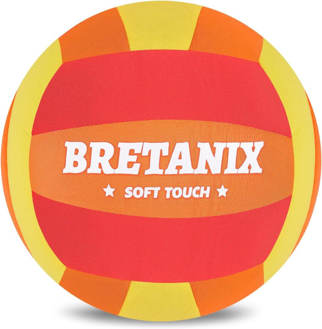 Soft Indoor Volleyball, Lightweight Quiet Fabric Ball for Kids & Beginners | Ultra Soft Fabric Volleyball with Lightweight Design for Quiet Indoor Practice, Safe Training & Beginner Play Kids & Youth