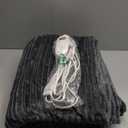 Tefici Heated Blanket Throw Electric Blanket Throw,50"x60" Heating Blanket, 6 Levels Fast Heating, 1-4 Hours Auto Off, Soft Flannel to Sherpa,Machine Washable, ETL&FCC Certified Grey