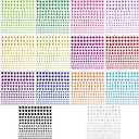 2310PCS Self Adhesive Rhinestones and Face Gems for Women 4 Sizes 14 Sheets Sticker Gems for Festival Makeup Body Nail Art Stick on Gems for DIY Crafts and Card Decorations