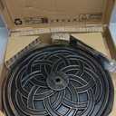 Garvee Round Patio Umbrella Base, 20" 26.5LB Heavy Weight Stand Antiqued Umbrella Stand with Adjustable Pole Adapters Fits 1.5" to 2.1" Poles for 7.5-11FT Umbrellas for Outdoor Deck Poolside, Bronze