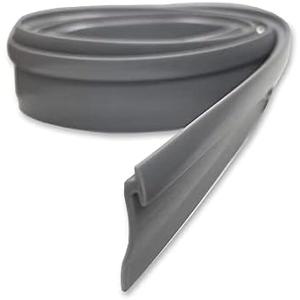 Angled Gray Vinyl for Framed Shower Door Drip Rail - 36" Long, Framed Shower Door Bottom Sweep, Made in USA.