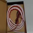 Car Under Hood LED Light Strip 70 Inch Waterproof Flexible Silicone Dynamic Scan Startup Effect Daytime Running Lights 12V Universal Fit for Cars Trucks SUVs Exterior Decoration Kit (White)