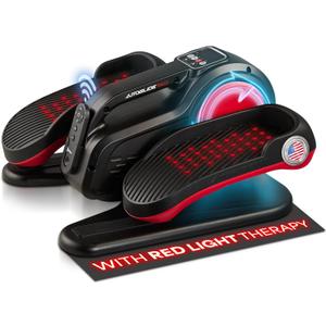 Lifepro Under Desk Elliptical Exercise Machine with or without Red Light, Seated Pedal Exerciser for Seniors & Adults, Quiet Elliptical Machine for Home or Office, Portable Leg Exerciser While Sitting