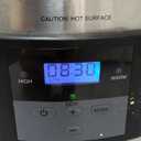 Elite Gourmet MST-900D 8.5Qt Digital Programmable XL Jumbo Slow Cooker, Adjustable Temp, Entrees, Sauces, Stews & Dips, Dishwasher Safe Glass Lid & Crock, Stainless Steel