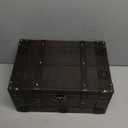 Vintage Pirate Style Treasure Chest For Kids,Large Treasure Box For Keepsakes, Decorative Antique Chest,Wooden Keepsake Box Size:13.8"X9.5"X6.9" (1, Large)