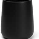 Bathroom Tumbler Cup Ceramic 13.5oz Reusable Toothbrush Cup 400ml, Toothbrush Holder Adequate for Your Bathroom (Black Brown) (1pcs)