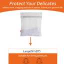 Polecasa Heavy Duty Diamond Mesh Laundry Bags for Delicates 3 Pack with Sturdy Zipper for Shirts,Lingerie, Bras, Baby Clothes, Underwear Washing Machine & Dry Safter 16 x 20 Inches(3 Large)
