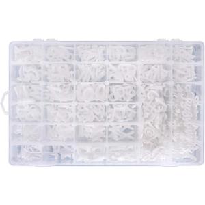 Letter Board Letters,645 PRE-Cut Characters (3/4 and 1 Inch, White) With Sorting Tray
