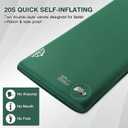Memory Sleeping Pad, 3.1" Ultra-Thick Foam Sleeping Mats for Camping, 9.5 R-Value Insulated Self Inflating Sleeping Pad with Pillow, Camping Mattress Pad for Car Travel Tent, Full Size