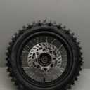 12" Rear Rim Wheel Disk Brake 80/100-12 Tire Tube Apollo SSR 50cc 125cc XR CRF Dirt Pit Bike Tao Kayo TSD 110 TD 125 15mm Axle With Brake Rotor and 428 41T Sprocket (12 inch)