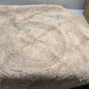 DII Crochet Collection Reversible Bath Mat, Round, 27.5" Diameter, Off-White