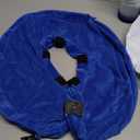 BARKLESS Inflatable Dog Cone, Soft Dog Donut Collar After Surgery, 2-in-1 Inflatable Collar with Detachable Anti-Licking Shield, Patented Donut Cone for Large Breeds to Stop Licking Wounds (Blue)