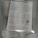 HBlife Baby Bottle Storage Organizer for Countertop Cabinet, 3 Tiers Adjustable Clear Acrylic Bottles Storage Station Case Box Container with 2 Removable Dividers and Magnetic Door, Large